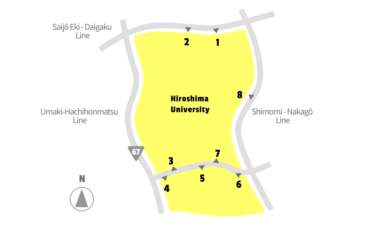 広島大学マップ図