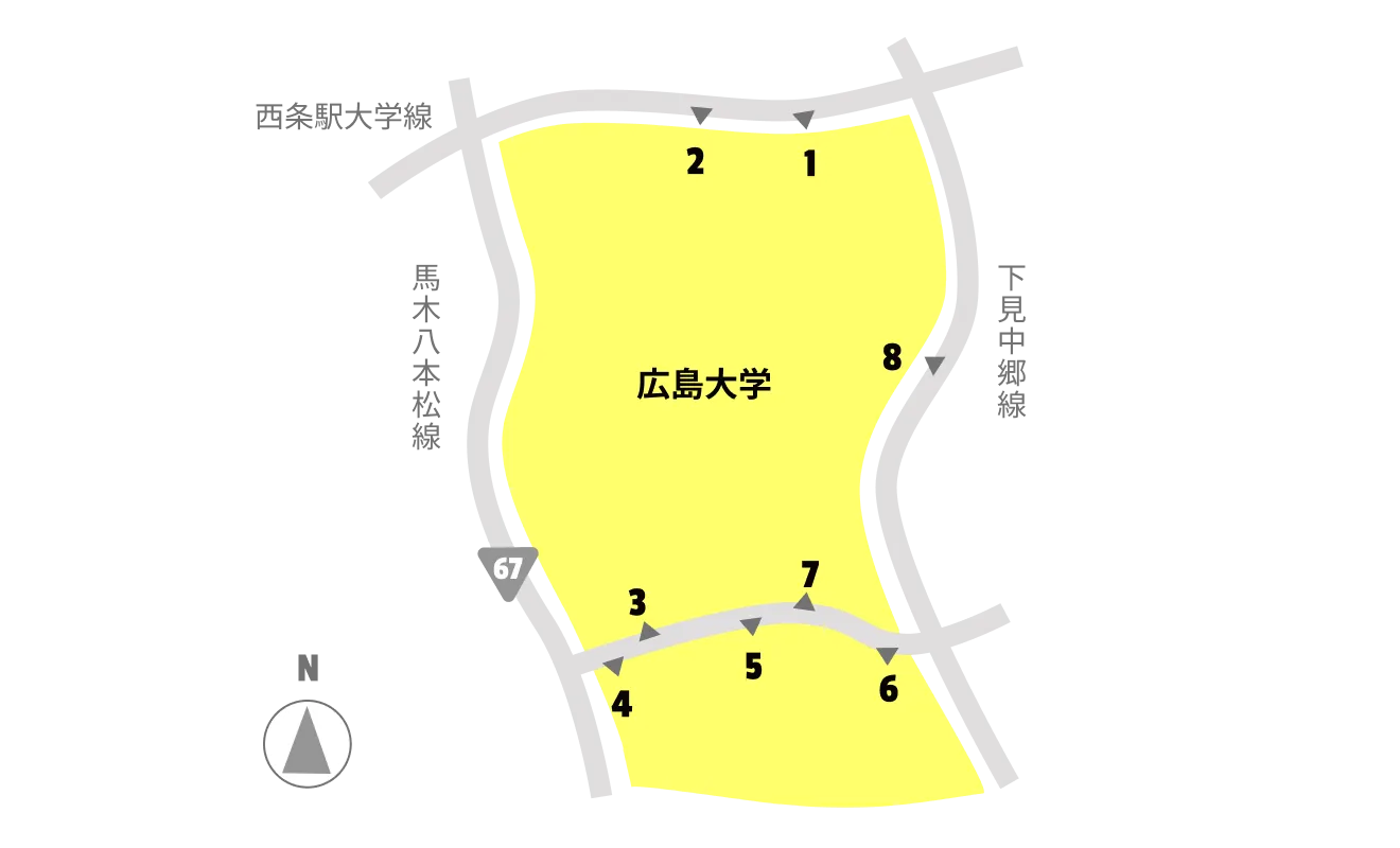 広島大学マップ図